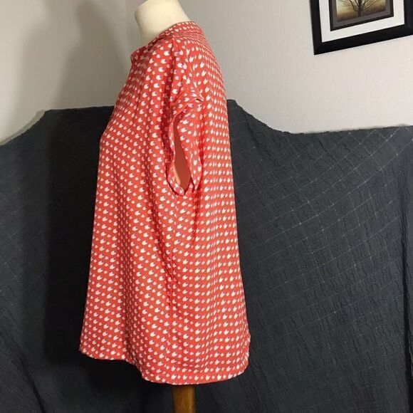 Pleione Red Print Top Size M - Picture 3 of 7